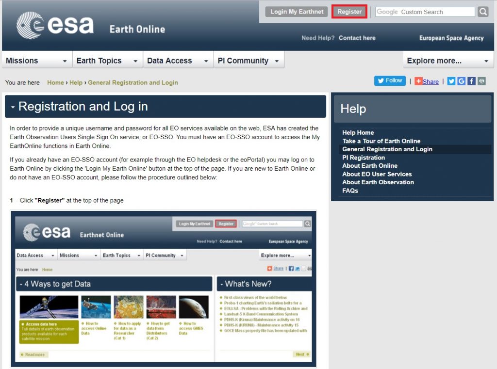 esa earthnet program esa earthnet program