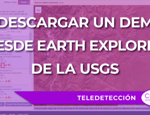 Descargar un DEM de alta resolución desde Earth Explorer de la USGS